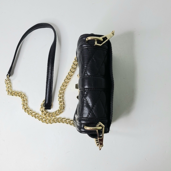 Rebecca Minkoff Love Mini Black Quilted Crossbody Bag - Picture 6 of 16